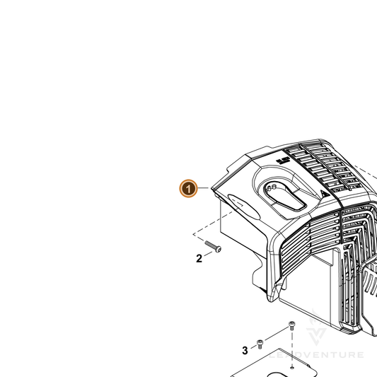 Echo part A190001780 — IPL diagram snippet (6x zoom, amber highlight)
