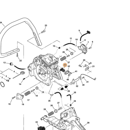 ECHO part A202000081 — IPL diagram snippet (6x zoom, amber highlight)