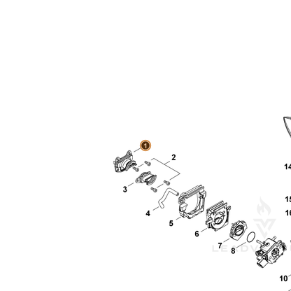 ECHO part A202000380 — IPL diagram snippet (6x zoom, amber highlight)