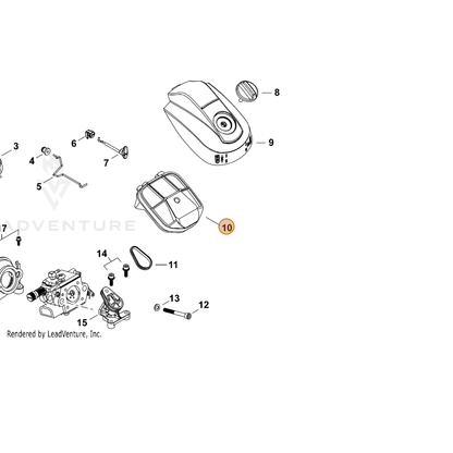 ECHO part A226001090 — IPL diagram snippet (6x zoom, amber highlight)