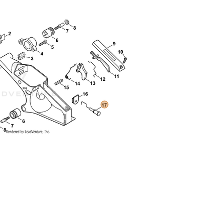 ECHO part A241000060 — IPL diagram snippet (6x zoom, amber highlight)