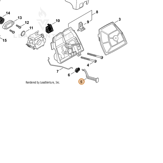 Echo part A241000192 — IPL diagram snippet (6x zoom, amber highlight)