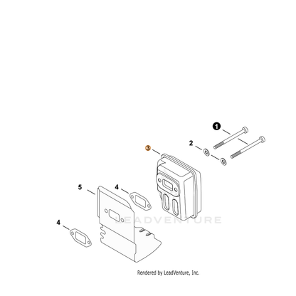 ECHO part A300000350 — IPL diagram snippet (6x zoom, amber highlight)