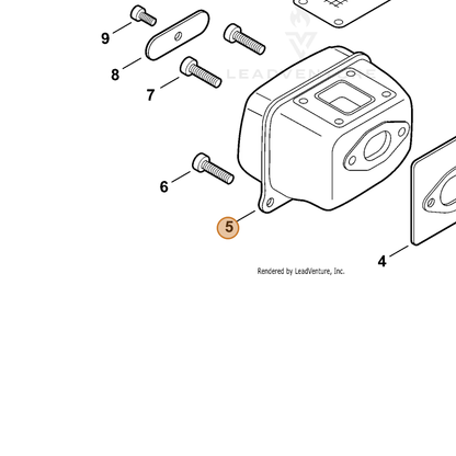 ECHO part A300001811 — IPL diagram snippet (6x zoom, amber highlight)