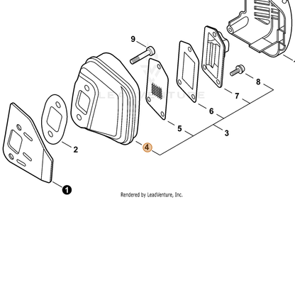 ECHO part A300001841 — IPL diagram snippet (6x zoom, amber highlight)