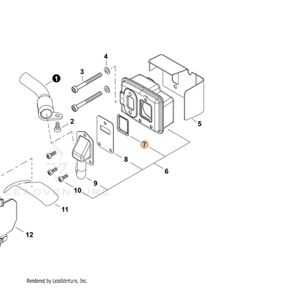ECHO part A310000070 — IPL diagram snippet (6x zoom, amber highlight)