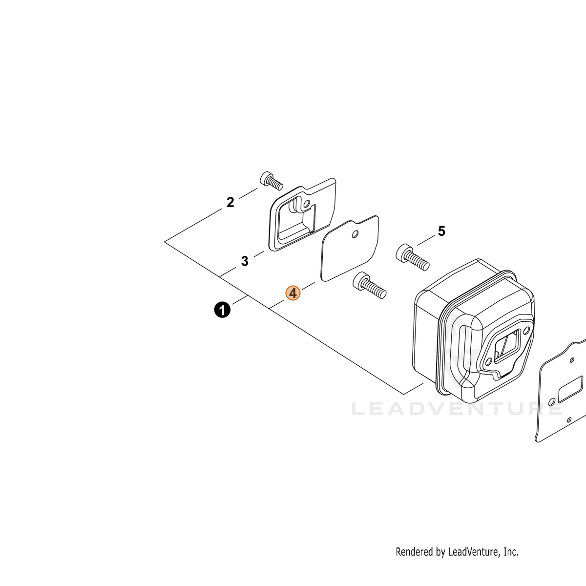 ECHO part A310000570 — IPL diagram snippet (6x zoom, amber highlight)
