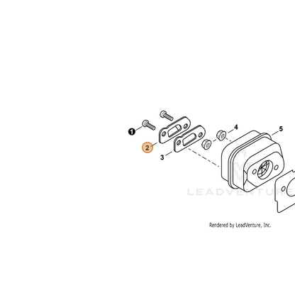 ECHO part A313001110 — IPL diagram snippet (6x zoom, amber highlight)