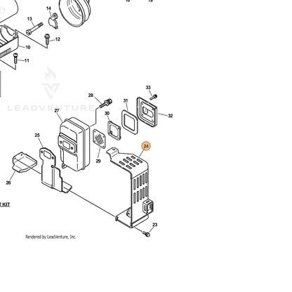 ECHO part A320000050 — IPL diagram snippet (6x zoom, amber highlight)