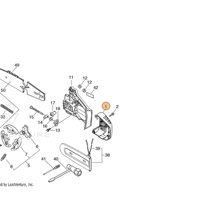 ECHO part A320000183 — IPL diagram snippet (6x zoom, amber highlight)