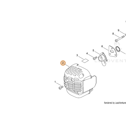 ECHO part A320001120 — IPL diagram snippet (6x zoom, amber highlight)