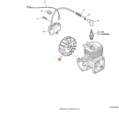 ECHO part A409000160 — IPL diagram snippet (6x zoom, amber highlight)