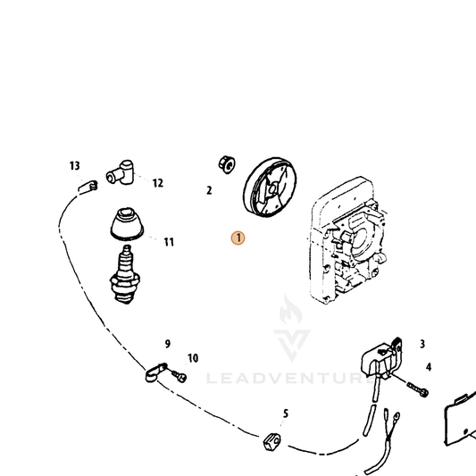 Echo part A409000440 — IPL diagram snippet (6x zoom, amber highlight)