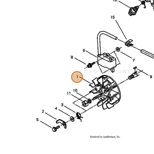 Echo part A409000750 — IPL diagram snippet (6x zoom, amber highlight)
