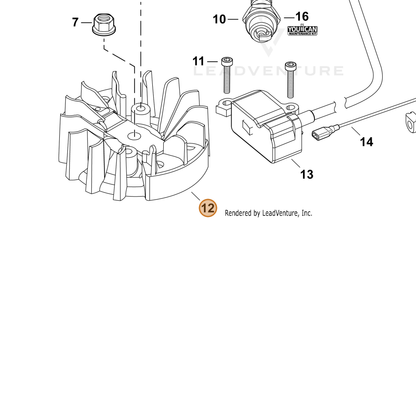 ECHO part A409001360 — IPL diagram snippet (6x zoom, amber highlight)