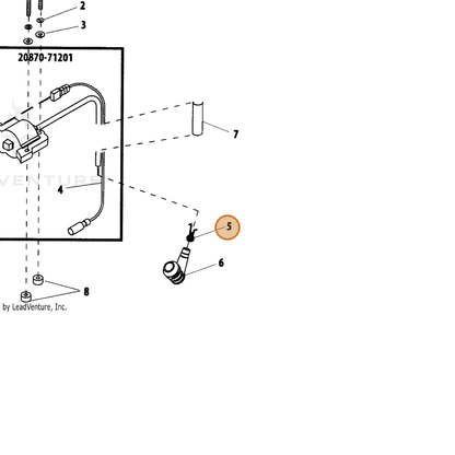 ECHO part A426000050 — IPL diagram snippet (6x zoom, amber highlight)
