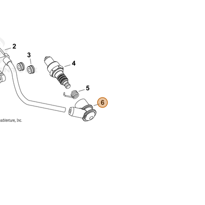 ECHO part A427000190 — IPL diagram snippet (6x zoom, amber highlight)