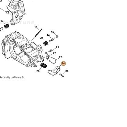 ECHO part A429000160 — IPL diagram snippet (6x zoom, amber highlight)