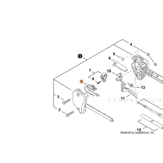 Echo part A440003531 — IPL diagram snippet (6x zoom, amber highlight)