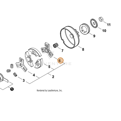 ECHO part A552000241 — IPL diagram snippet (6x zoom, amber highlight)