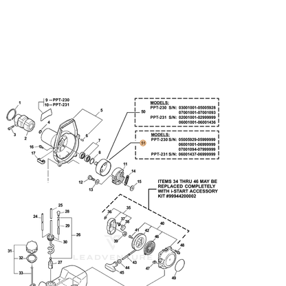 ECHO part A556000280 — IPL diagram snippet (6x zoom, amber highlight)