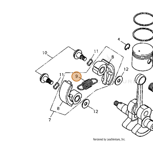 Echo part A566000080 — IPL diagram snippet (6x zoom, amber highlight)