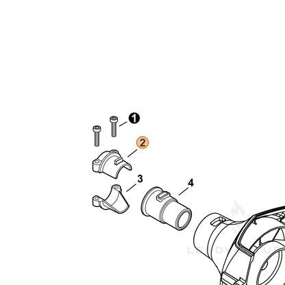 ECHO part A575000780 — IPL diagram snippet (6x zoom, amber highlight)