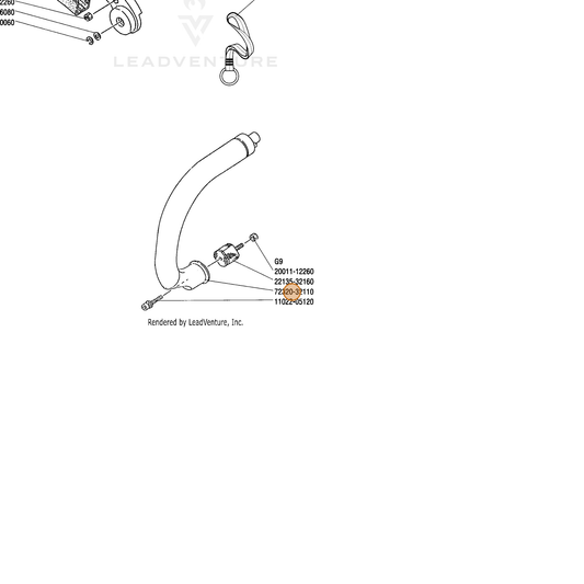 Echo part C040000490 — IPL diagram snippet (6x zoom, amber highlight)