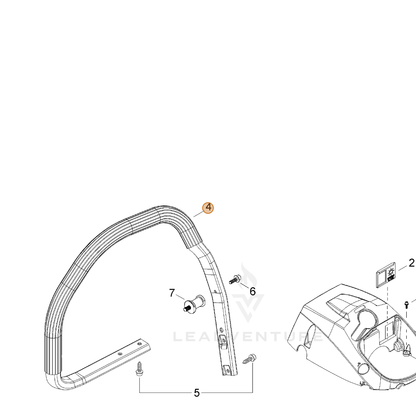 ECHO part C040000710 — IPL diagram snippet (6x zoom, amber highlight)
