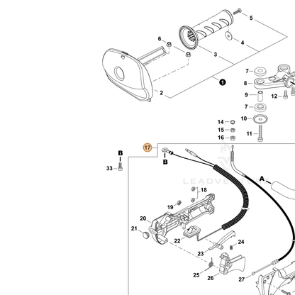 ECHO part C041000800 — IPL diagram snippet (6x zoom, amber highlight)