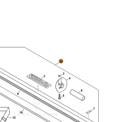 ECHO part C050000430 — IPL diagram snippet (6x zoom, amber highlight)