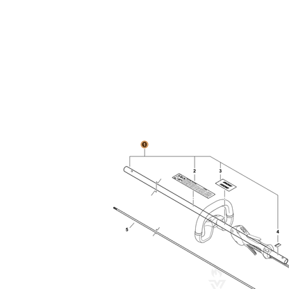 ECHO part C050000581 — IPL diagram snippet (6x zoom, amber highlight)