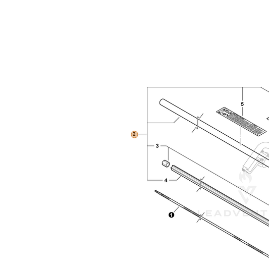 ECHO part C050001090 — IPL diagram snippet (6x zoom, amber highlight)
