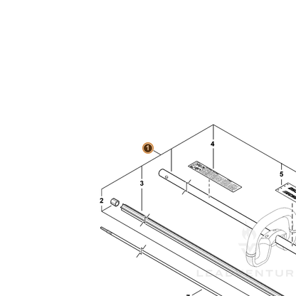 ECHO part C050001160 — IPL diagram snippet (6x zoom, amber highlight)
