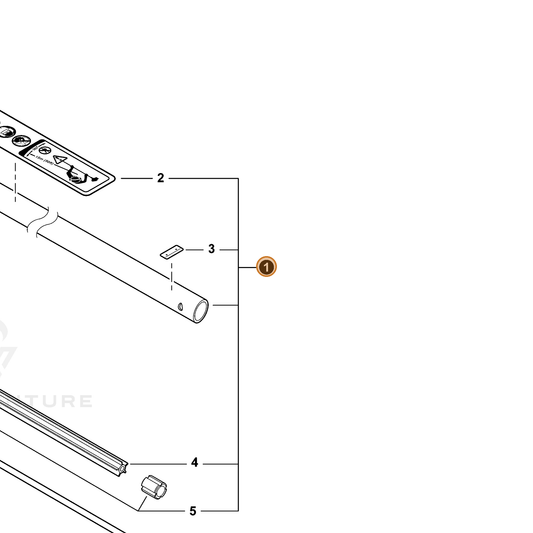 Echo part C050003111 — IPL diagram snippet (6x zoom, amber highlight)