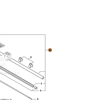 ECHO part C050003310 — IPL diagram snippet (6x zoom, amber highlight)