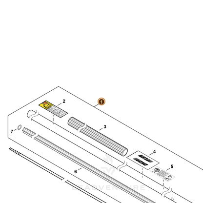 ECHO part C050003470 — IPL diagram snippet (6x zoom, amber highlight)