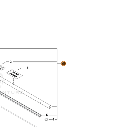 ECHO part C050003480 — IPL diagram snippet (6x zoom, amber highlight)