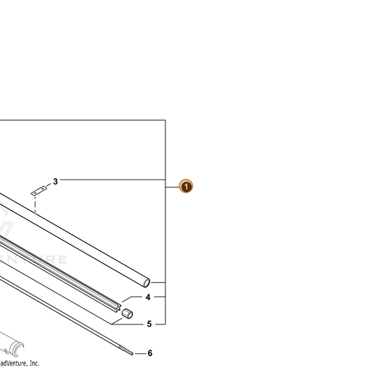 Echo part C050003640 — IPL diagram snippet (6x zoom, amber highlight)