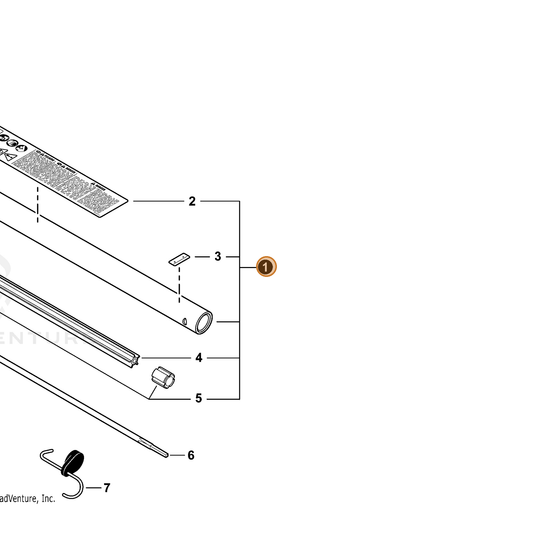 Echo part C050003760 — IPL diagram snippet (6x zoom, amber highlight)