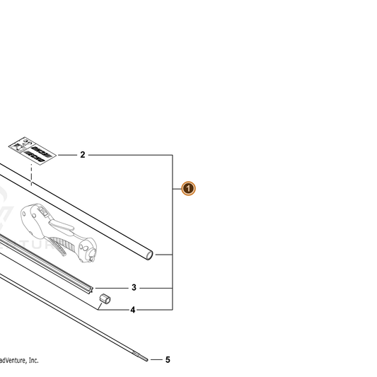 Echo part C050003820 — IPL diagram snippet (6x zoom, amber highlight)