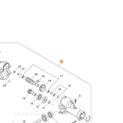 ECHO part C051000291 — IPL diagram snippet (6x zoom, amber highlight)