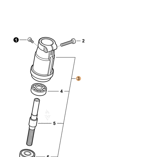 Echo part C056000060 — IPL diagram snippet (6x zoom, amber highlight)