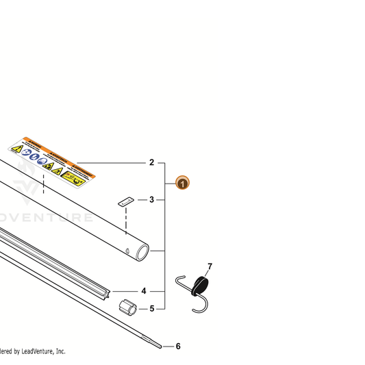 Echo part C059000260 — IPL diagram snippet (6x zoom, amber highlight)