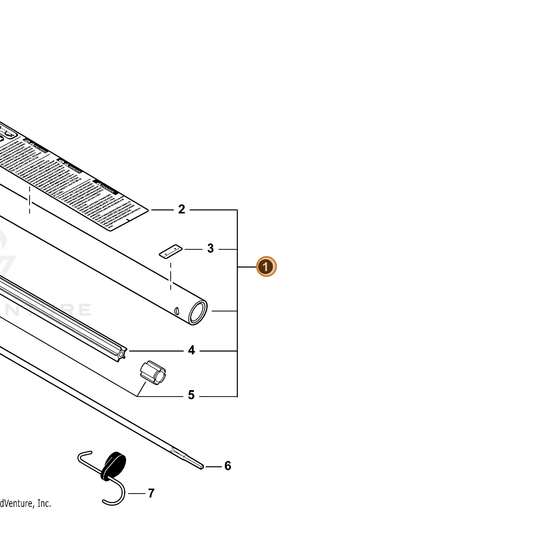 Echo part C059000270 — IPL diagram snippet (6x zoom, amber highlight)