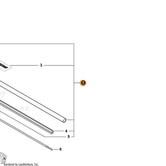 Echo part C059000420 — IPL diagram snippet (6x zoom, amber highlight)