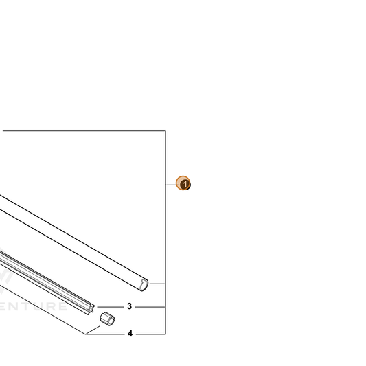 Echo part C059000430 — IPL diagram snippet (6x zoom, amber highlight)
