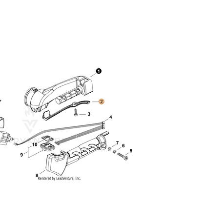 ECHO part C138000080 — IPL diagram snippet (6x zoom, amber highlight)
