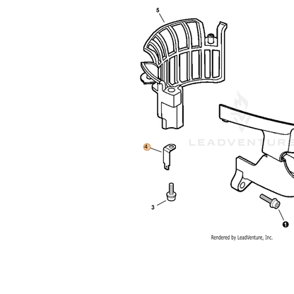 ECHO part C152000410 — IPL diagram snippet (6x zoom, amber highlight)