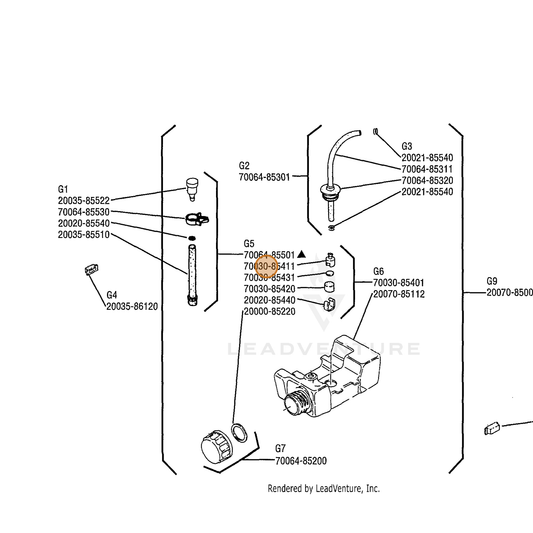 Echo part C212000001 — IPL diagram snippet (6x zoom, amber highlight)
